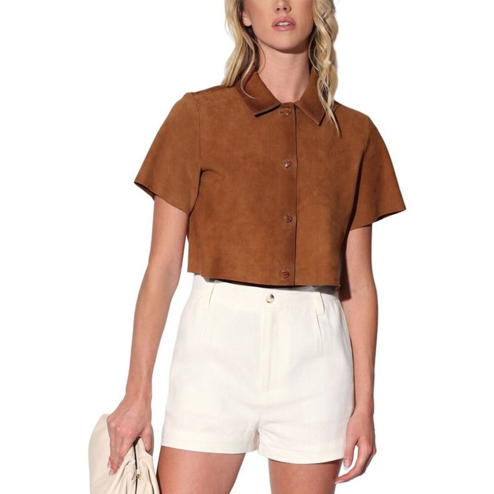 Walter Baker Womens  Karla Suede Top
